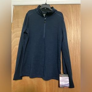 Terramar Women’s Half Zip Blue 4.0 Thermawool size Large